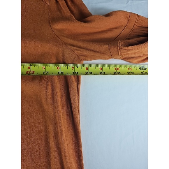 Free People Easy Girl Orange Bell Sleeve TunicTop women's size XS/TP - Picture 11 of 15